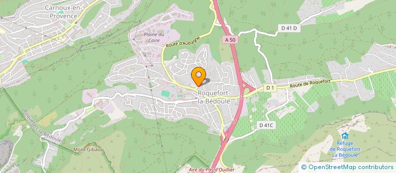 localisation de l'entreprise LOTUS BLANC MASSAGE à ROQUEFORT-LA-BEDOULE