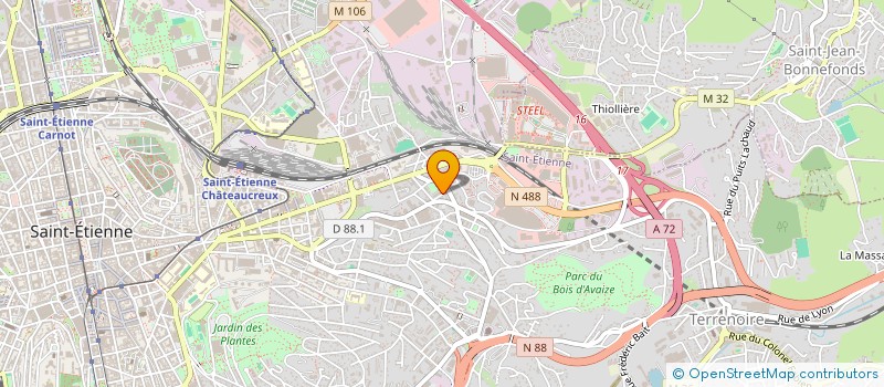 localisation de l'entreprise LOTUS BLEU à SAINT-ETIENNE