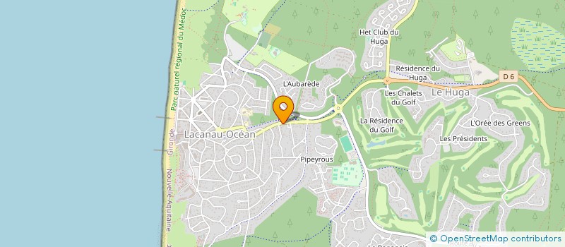 localisation de l'entreprise LOTUS CAFE ZEN  LACANAU