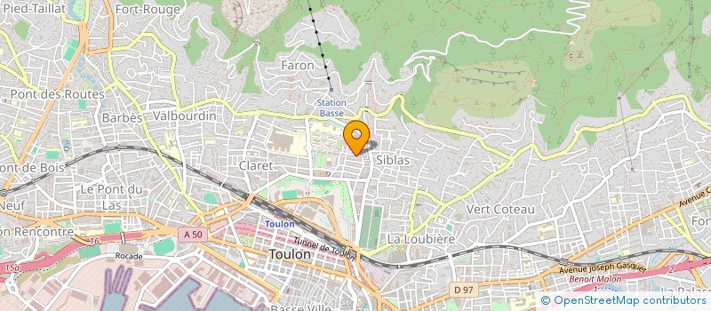 localisation de l'entreprise LOTUS COMPAGNIE  TOULON