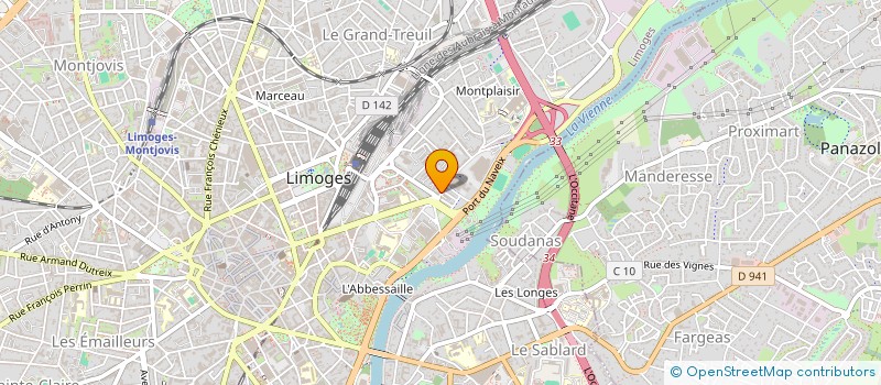 localisation de l'entreprise LOTUS D'OR à LIMOGES