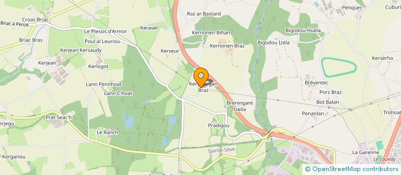 localisation de l'entreprise LOTUS ETERNEL MORLAIX  TAULE