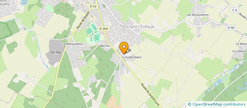 localisation de l'entreprise LOTUS-JUAD  PARIGNE-L'EVEQUE