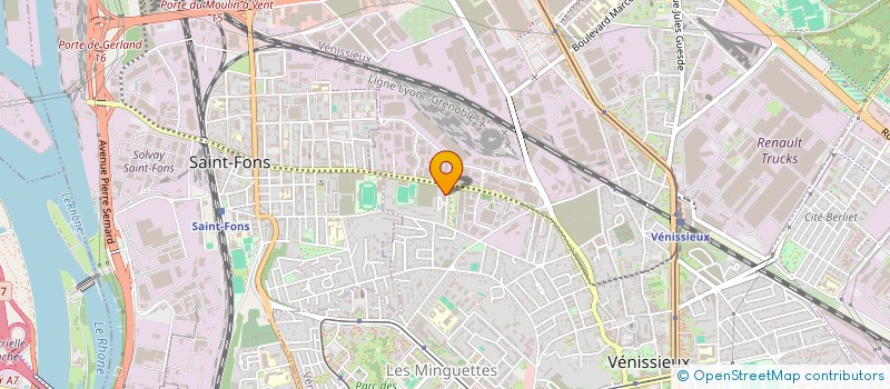 localisation de l'entreprise LOTUS MENUISERIE  VENISSIEUX