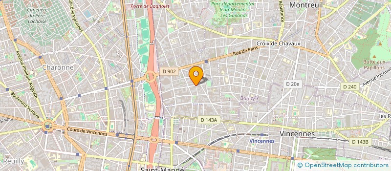 localisation de l'entreprise LOTUS MODE  MONTREUIL