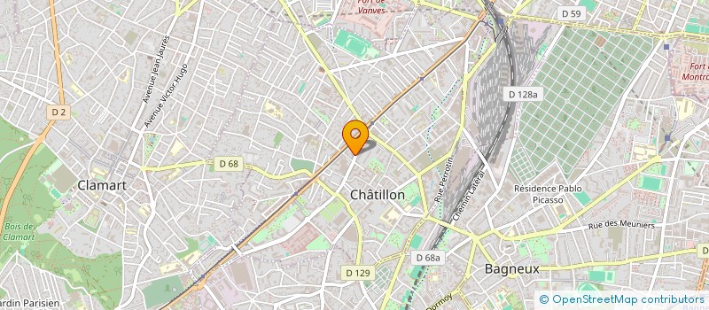 localisation de l'entreprise LOU  CHATILLON