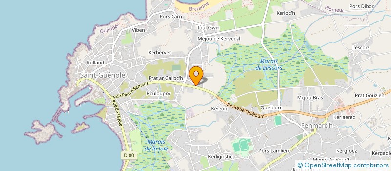 localisation de l'entreprise LOU  PENMARCH