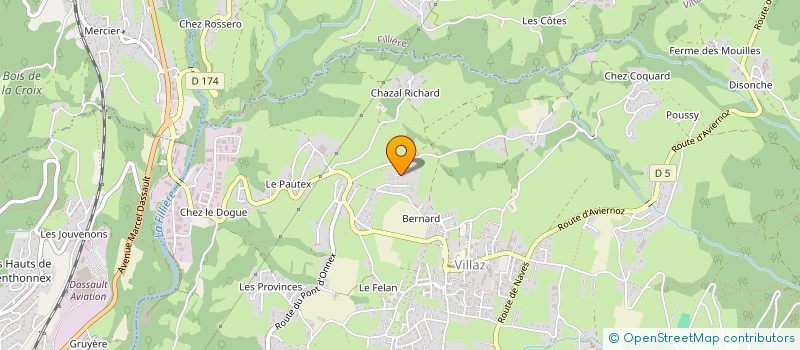 localisation de l'entreprise LOU  VILLAZ