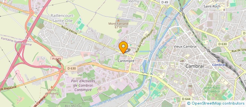 localisation de l'entreprise LOU à CAMBRAI