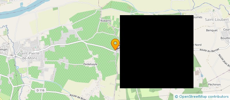 localisation de l'entreprise LOU BADET  LEOGEATS