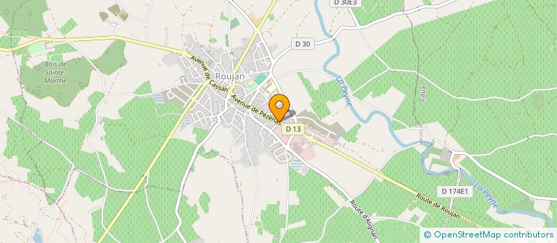 localisation de l'entreprise LOU BARALET  ROUJAN