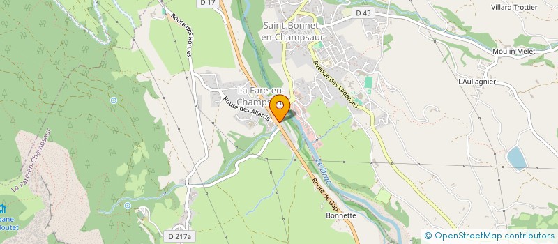 localisation de l'entreprise LOU BARRAQUIERE  LA FARE-EN-CHAMPSAUR