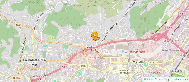 localisation de l'entreprise LOU BASTIDOU à LA VALETTE-DU-VAR