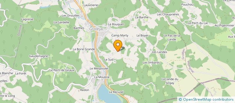 localisation de l'entreprise LOU BERRET à GROLEJAC