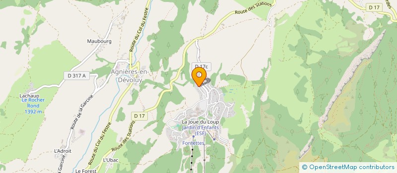 localisation de l'entreprise LOU BLANC - CHALET M1 CRETE DU BERGER  DEVOLUY