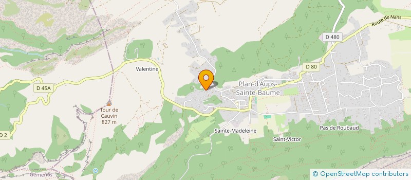 localisation de l'entreprise LOU BOUCAN  PLAN D'AUPS SAINTE BAUME