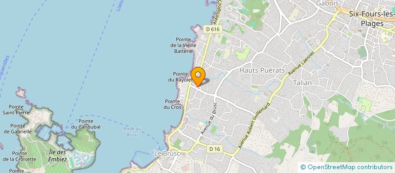 localisation de l'entreprise LOU BOUFAREOU à SIX FOURS LES PLAGES