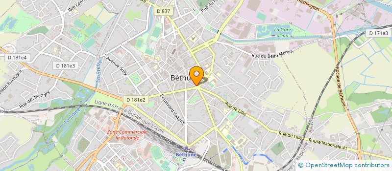localisation de l'entreprise LOU BOUTIQUE à BETHUNE