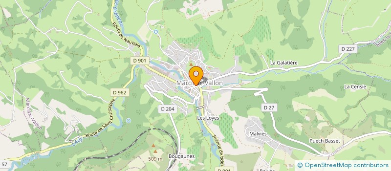 localisation de l'entreprise LOU BRINGUAIRES MARCILLAC VALLON ANIMATIONS  MARCILLAC-VALLON