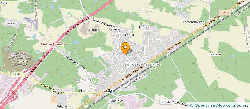 localisation de l'entreprise LOU CABANA  BENESSE-MAREMNE