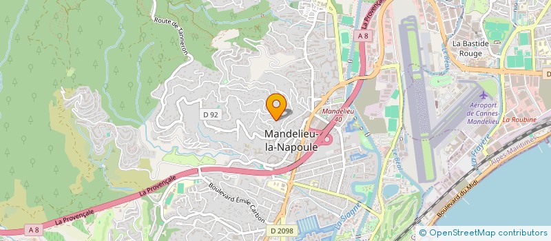 localisation de l'entreprise LOU CALISSOUN à MANDELIEU-LA-NAPOULE