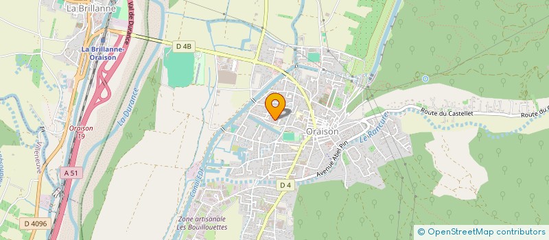 localisation de l'entreprise LOU CAMALEBEN  ORAISON