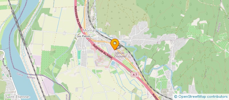 localisation de l'entreprise LOU CASTELLAS  MORNAS