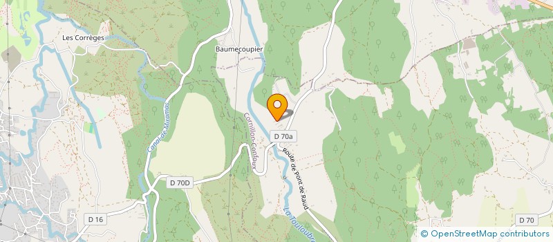 localisation de l'entreprise LOU CASTELLAS à CORNILLON-CONFOUX