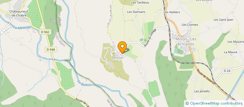 localisation de l'entreprise LOU CASTEU  MISON