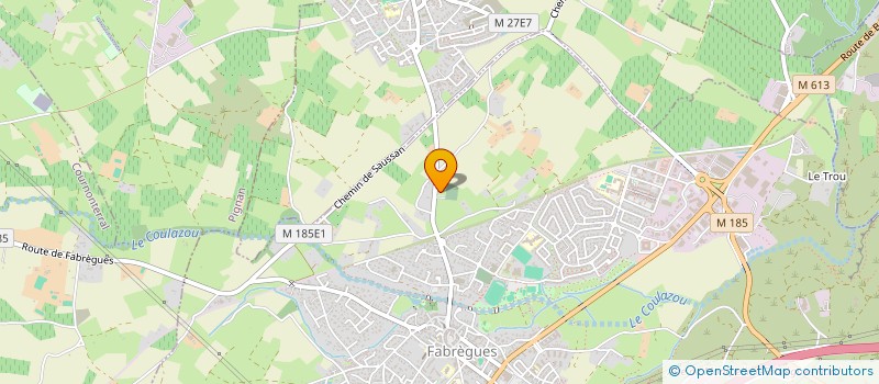 localisation de l'entreprise LOU CAYRAL  FABREGUES