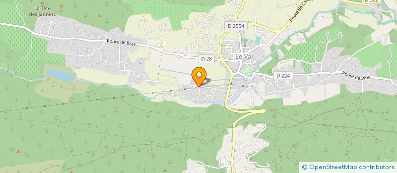 localisation de l'entreprise LOU CERIE  LE VAL