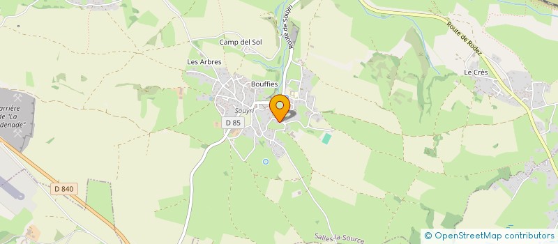 localisation de l'entreprise LOU CLAPAS  SALLES-LA-SOURCE