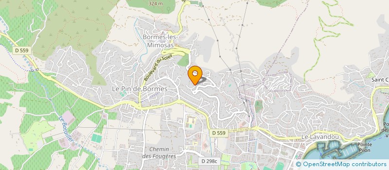 localisation de l'entreprise LOU COUSTALOU à BORMES-LES-MIMOSAS
