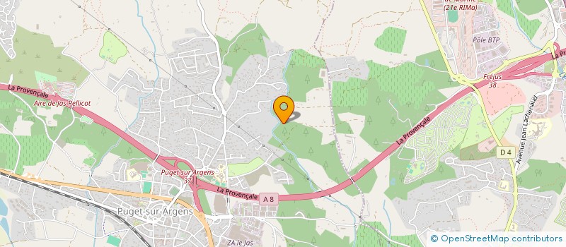 localisation de l'entreprise LOU CREATION à PUGET-SUR-ARGENS
