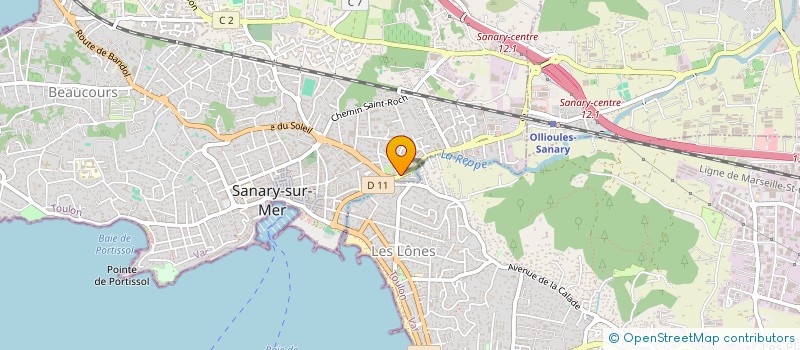localisation de l'entreprise LOU CROUSADOU à SANARY-SUR-MER