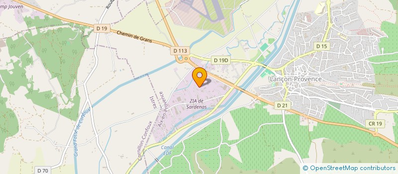 localisation de l'entreprise LOU ELEC à LANCON-PROVENCE