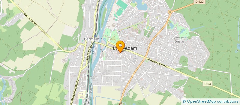 localisation de l'entreprise LOU ET LA CHOCOLATERIE à L'ISLE-ADAM