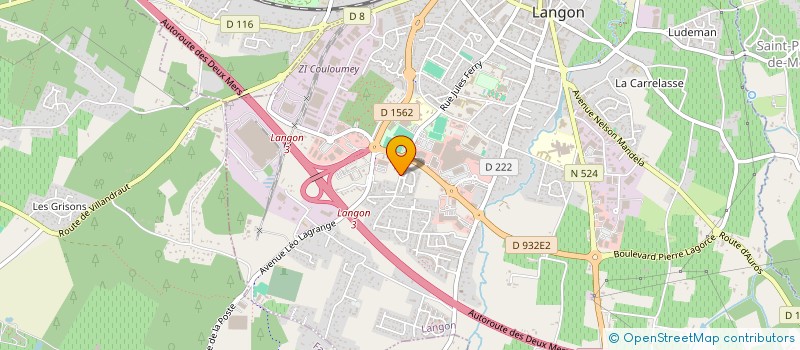 localisation de l'entreprise LOU GAT à LANGON