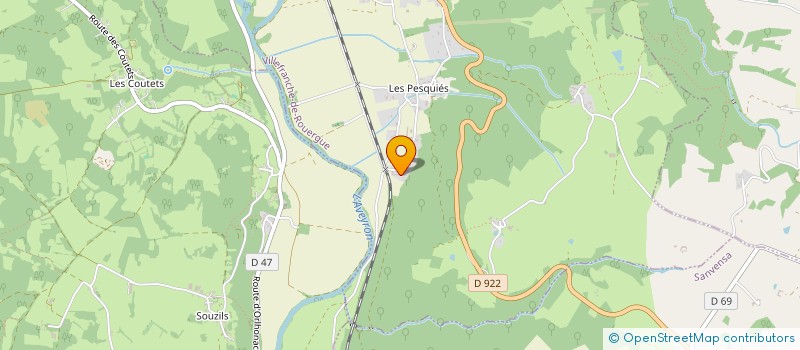 localisation de l'entreprise LOU GRELH  VILLEFRANCHE-DE-ROUERGUE