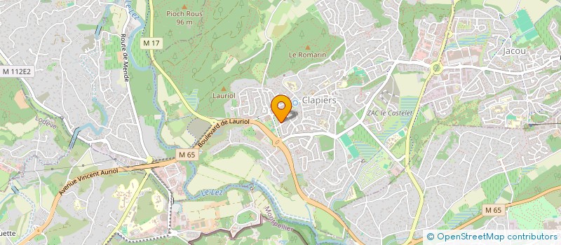 localisation de l'entreprise LOU HABITAT  CLAPIERS