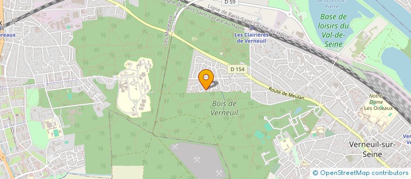 localisation de l'entreprise LOU IMMO  VERNEUIL-SUR-SEINE