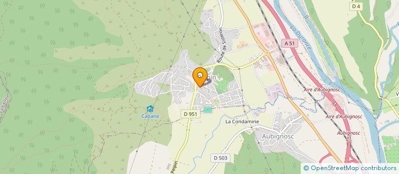 localisation de l'entreprise LOU JARDINOUN DE L'AOURO à AUBIGNOSC