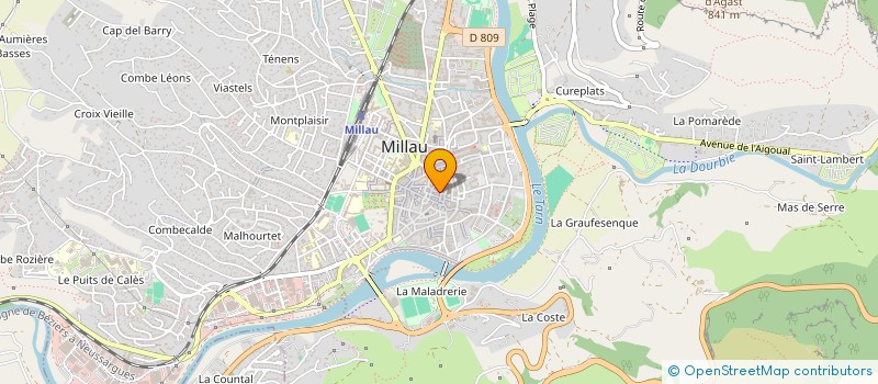localisation de l'entreprise LOU LAUZAS à MILLAU