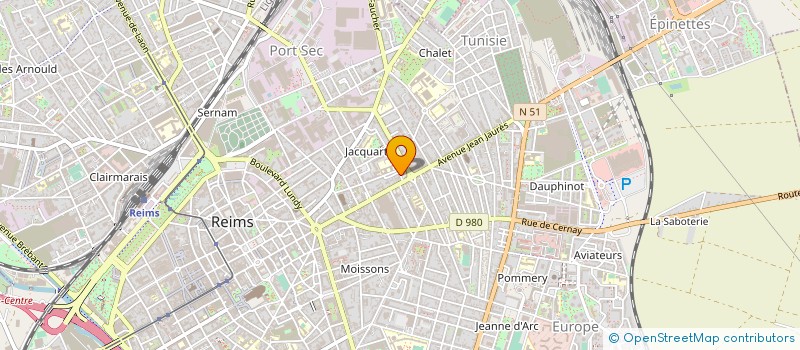 localisation de l'entreprise LOU.LEANE ET COMPAGNIE  REIMS