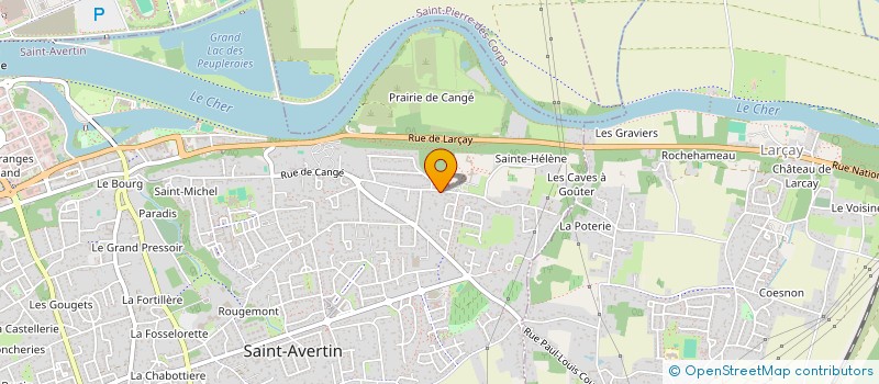 localisation de l'entreprise LOU-MA IMMOBILIER à SAINT-AVERTIN