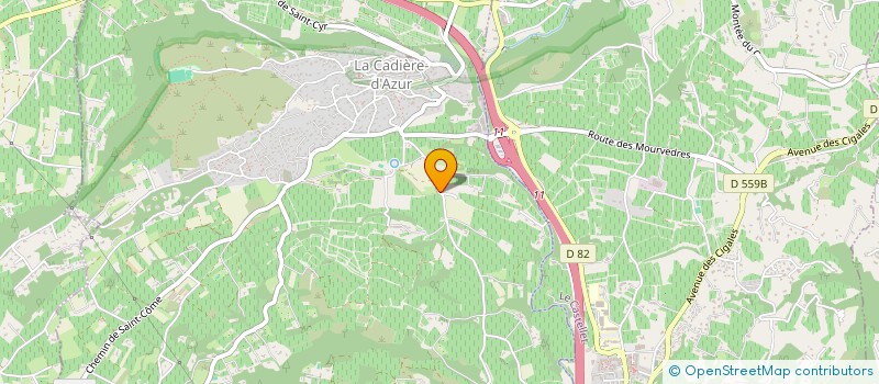 localisation de l'entreprise LOU MACON DE PROVENCE EURL  LA CADIERE-D'AZUR