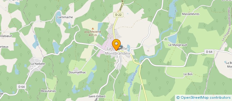 localisation de l'entreprise LOU MARANDOU à LA CHAPELLE-MONTBRANDEIX