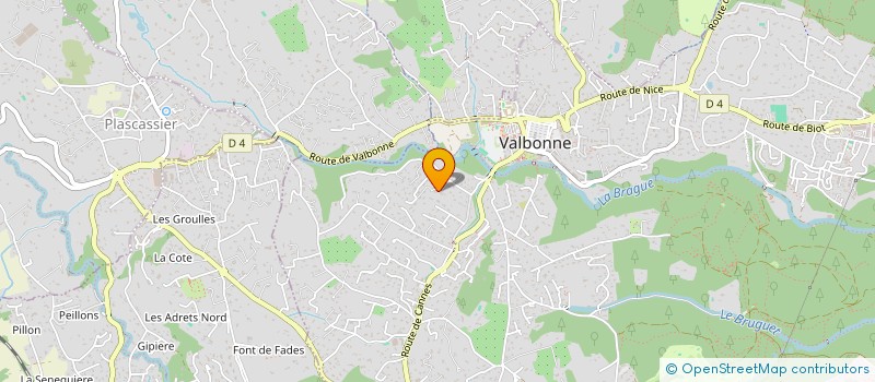 localisation de l'entreprise LOU MAZET  VALBONNE