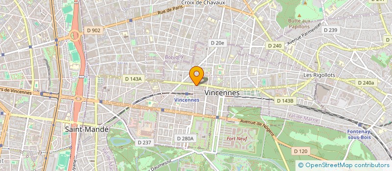 localisation de l'entreprise LOU MEDIAS INVEST à VINCENNES