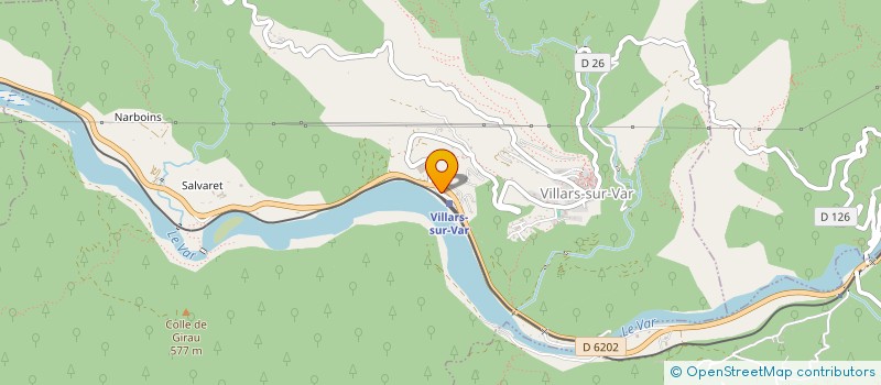 localisation de l'entreprise LOU MERCHANDOUN  VILLARS-SUR-VAR